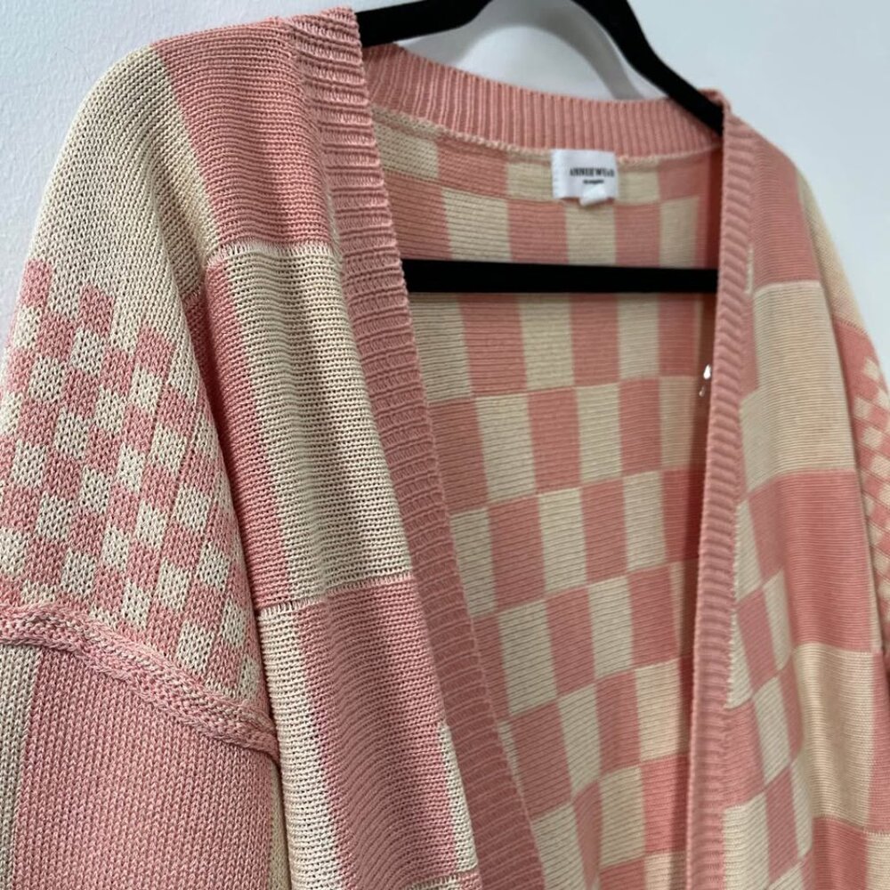 Relaxed Fit Spring Pink Checkered Statement Barbi… - image 4